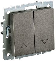 Выключатель жалюзи СП BRITE ВС10-1-5-БрТБ 10А механизм бронза IEK BR-V15-0-10-K45