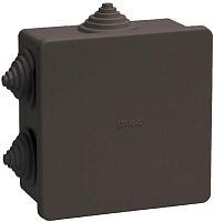 Коробка распаячная ОП 85х85х40 IP44 КМ41235 6 гермовводов черн. IEK UKO21-085-085-040-K02-44