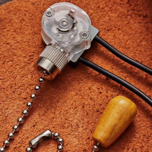 Выключатель для настенного светильника с проводом и деревянным наконечником Silver блист. Rexant 06-0242-A фото 6