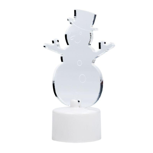 Фигура светодиодная "Снеговик в шляпе" 10см 1LED RGB 0.1Вт 4.5В IP20 на подставке элементы питания 3хAG13(LR44) (в компл.) Neon-Night 501-043 фото 7