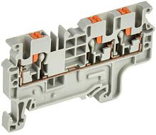 Колодка клеммная CP-MC 3 вывода 2.5кв.мм сер. IEK YCT22-00-3-K03-002