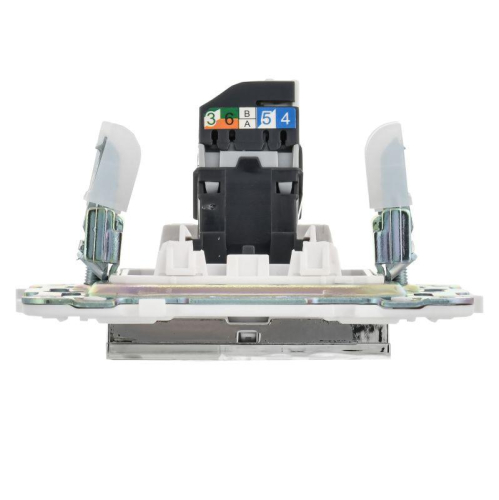 Розетка компьютерная RJ45 кат.5E SKANDY SK-K01N никель IEK SK-K10-1-K50 фото 4