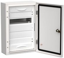 Корпус металлический ЩРн-24 (1х24) 460х310х140 IP54 бел. (одна дверь) TITAN 5 IEK TI5-50-N-024-54