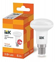 Лампа светодиодная ECO R39 3Вт 3000К тепл. бел. E14 270лм 230-240В IEK LLE-R39-3-230-30-E14