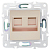 Розетка компьютерная двойн. RJ45 кат.6 SKANDY SK-K04Sa песочн. IEK SK-K20-2-K98