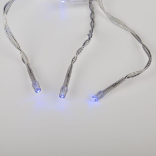 Гирлянда светодиодная "Светодиодный Дождь" 1.5х1м 96LED син. 8Вт 230В IP20 свечение с динамикой с контроллером провод прозр. Neon-Night 235-023 фото 10