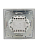Выключатель 2-кл. СП Mira 10А IP20 с подсветкой со вставкой сер. метал. LEZARD 701-1010-112