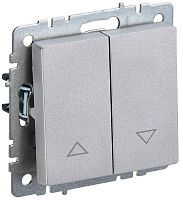 Выключатель жалюзи СП BRITE ВС10-1-5-БрА 10А механизм алюм. IEK BR-V15-0-10-K47