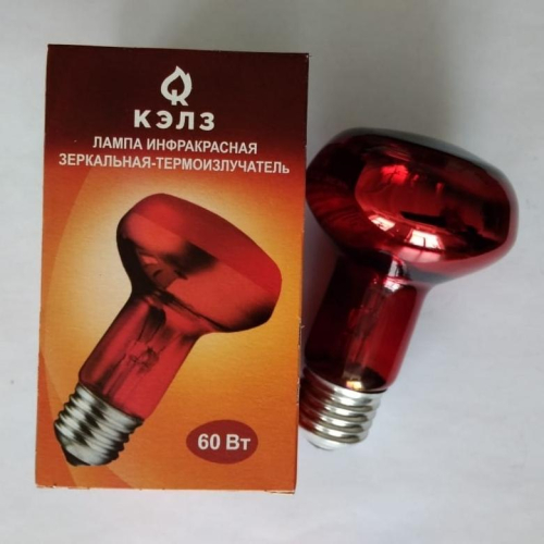 Лампа-термоизлучатель ИКЗК 230-60Вт R63 E27 (50) КЭЛЗ 8105041 фото 2