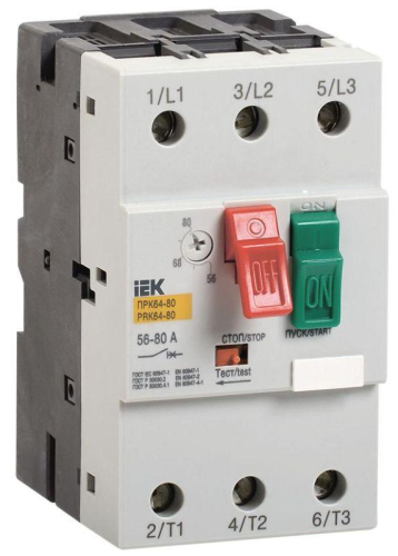 Пускатель ПРК64-25 In=25A Ir=16-25A Ue 660В KARAT IEK DMS22-25
