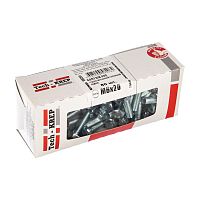 Болт с шестигранной головкой DIN933 М6х20 оцинк. (уп.80шт) Tech-Krep/Zitar 105201