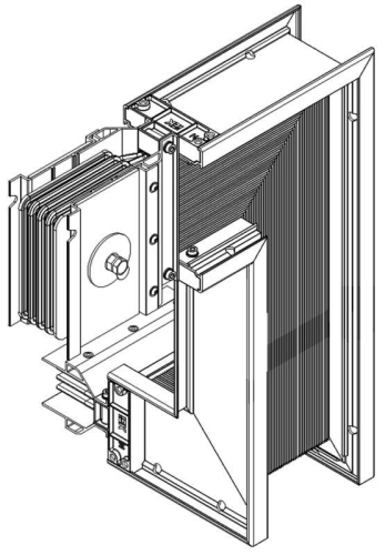 Секция Z-образ. вниз прав. 2500А Cu 3L+N+1/2PE IP55 тран. IEK LB-2500C5-35-F-ZDR