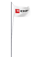 Мачта молниеприемная секционная пассивная стальная c флагом ММСПС-Ф-16 L16м PROxima EKF mmsps-f-16