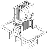 Секция фланцевая Тип2 2500А Al 3L+N+1/2PE НК IP55 тран. IEK LB-2500A5-25-F-F2