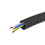 Труба гофрированная ПНД гибкая d16мм с проводом ПВ-1 (ПуВ) 2.5х3 РЭК ГОСТ+ черн. (уп.50м) DKC 7V71650