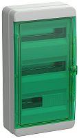 Корпус КМПн-36 TEKFOR IP65 зел. прозр. дверь пластик. IEK TF5-KP72-N-36-65-K03-K06