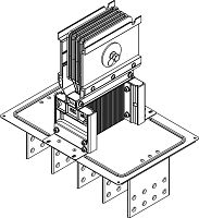 Секция фланцевая Тип1 2500А Cu 3L+N+1/2PE IP55 тран. IEK LB-2500C5-35-F-F1