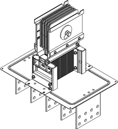 Секция фланцевая Тип1 2500А Cu 3L+N+1/2PE IP55 тран. IEK LB-2500C5-35-F-F1