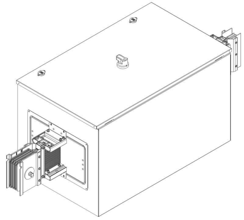 Секция центральная разрыва линии 2000А Al 3L+N+1/2PE НК IP55 тран. IEK LB-2000A5-25-F-GG