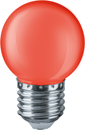 Лампа светодиодная 71 827 NLL-G45-1-230-R-E27 1Вт шар E27 176-264В красн. Navigator 71827