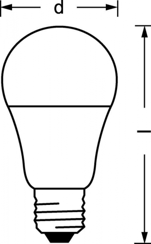 Лампа светодиодная LED Value LVCLA100 12SW/830 12Вт грушевидная матовая E27 230В 10х1 RU OSRAM 4058075578975 фото 2