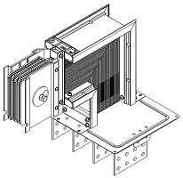Секция фланцевая вверх Тип2 2500А Cu 3L+N+PER IP55 тран. IEK LB-2500C4-35-F-FU2