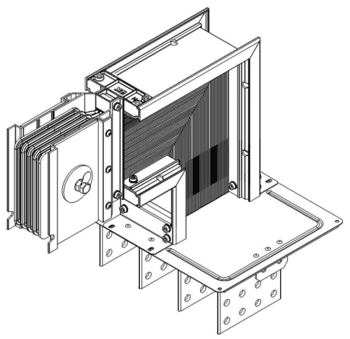 Секция фланцевая вверх Тип2 1000А Cu 3L+N+1/2PE IP55 тран. IEK LB-1000C5-35-F-FU2