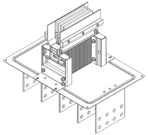 Секция фланцевая Тип2 2000А Al 3L+N+1/2PE НК IP55 тран. IEK LB-2000A5-25-F-F2
