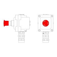 Пост управления взрывонепроницаемый из алюм. LCSD-01-B-MC-P6R(11)x1-PCMB-KA3MHK DKC LCSD21000012