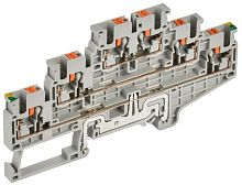 Колодка клеммная CP-ML-PEN 3 ур. земля-низ 2.5кв.мм сер. IEK YCT23-03-3-K03-002