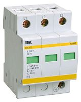 Ограничитель перенапряжения ОПС1-D 3P KARAT IEK MOP20-3-D