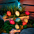 Светильник светодиодный садовый "Каскад Эклектика" 4м LED тепл. бел. 3Вт IP65 с выносной солнечн. панелью 2м; аккум. Lamper 602-268