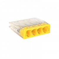Клемма СМК 2273-244 (с пастой) 4 отверстия 0.5-2.5кв.мм (уп.4шт) PROxima EKF plc-smk-2273-244r