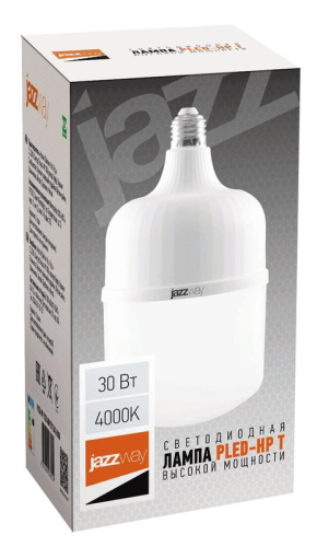Лампа светодиодная высокомощная PLED-HP-T100 30Вт 4000К нейтр. бел. E27 2700лм 220В/50Гц JazzWay 1038913A фото 2