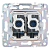 Розетка компьютерная двойн. RJ45 кат.6 SKANDY SK-K04Sa песочн. IEK SK-K20-2-K98
