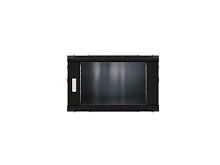 Шкаф настенный 19дюйм TERACOM PRO 6U 600х450мм дверь стеклянная с замком-ручкой черн. EKF TRP-WLL-0664-40B