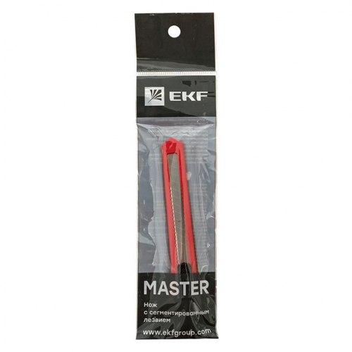 Нож с сегментированным лезвием 9мм НСМ-10 EKF Master ncm-10-ms фото 3
