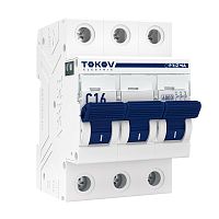 Выключатель автоматический модульный 3п C 16А 6кА PRIZMA TOKOV Electric TKE-PZ60-MCBI-3-16-C