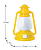 Светильник светодиодный NL-171 "Фонарик" 220В ночник с выкл. желт. Camelion 12527