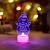 Фигура светодиодная "Снеговик с шарфом 2D" 1LED RGB 0.1Вт IP20 на подставке элементы питания 3хAG13(LR44) (в компл.) Neon-Night 501-053