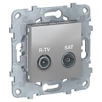 Механизм розетки R-TV/SAT UNICA NEW одиноч. алюм. SchE NU545430