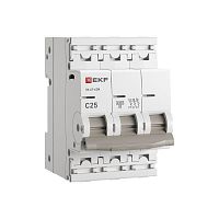 Выключатель автоматический 3п C 25А 6кА ВА 47-63N PROxima EKF M636325C