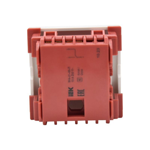 Переключатель проходной 1-кл. 2мод. СП 10А IP20 ВК4-21-00-П бел. PRIMER IEK CKK-40D-PO2-K01 фото 4