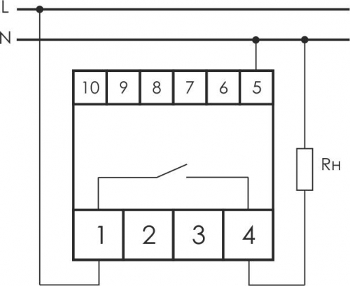 Реле контроля напряжения CP-722 (50-450В 75А 4.5мод. монтаж на DIN-рейке)(аналог УЗМ) F&F EA04.009.009 фото 3