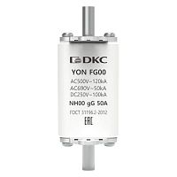 Предохранитель YON ножевого типа FG00 с одинарной индикацией 50А DKC 1FG00-0050
