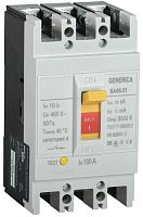 Выключатель автоматический 3п 100А 18кА ВА66-31 GENERICA SAV10-3-0100-G