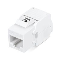 Вставка Keystone Jack RJ45 (8P8C) кат.5E KJ-RJ45-Cat.5e-180-Toolless 180град. без инструмента Toolless бел. Cabeus 7963c