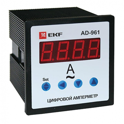 Амперметр цифровой AD-961 1ф на панель 96х96 EKF ad-961 фото 2
