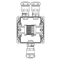 Корпус взрывозащищенный 120х120х90мм 1Ex e IIC T5 Gb IP66Ex tb IIIB T95град.C Db GRP DKC 1231.031.19.02Y