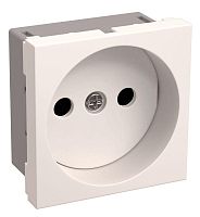 Розетка 1-м 2мод. РКС-20-20-П-К 10А IP20 45х45 без заземл. бел. PRIMER IEK CKK-40D-RSB2-K01-K